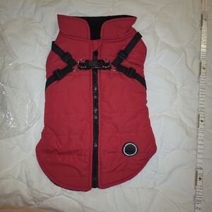 Freedogs Red Dog Jacket W/ Harness Medium‎ NWT